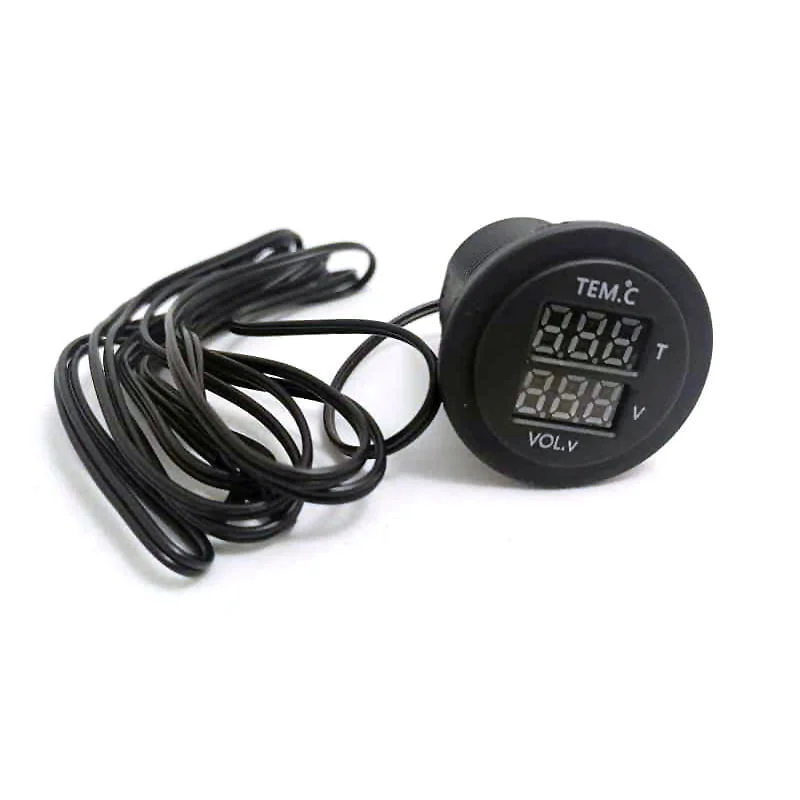 Lumeno Temperature Gauge with Volt Meter