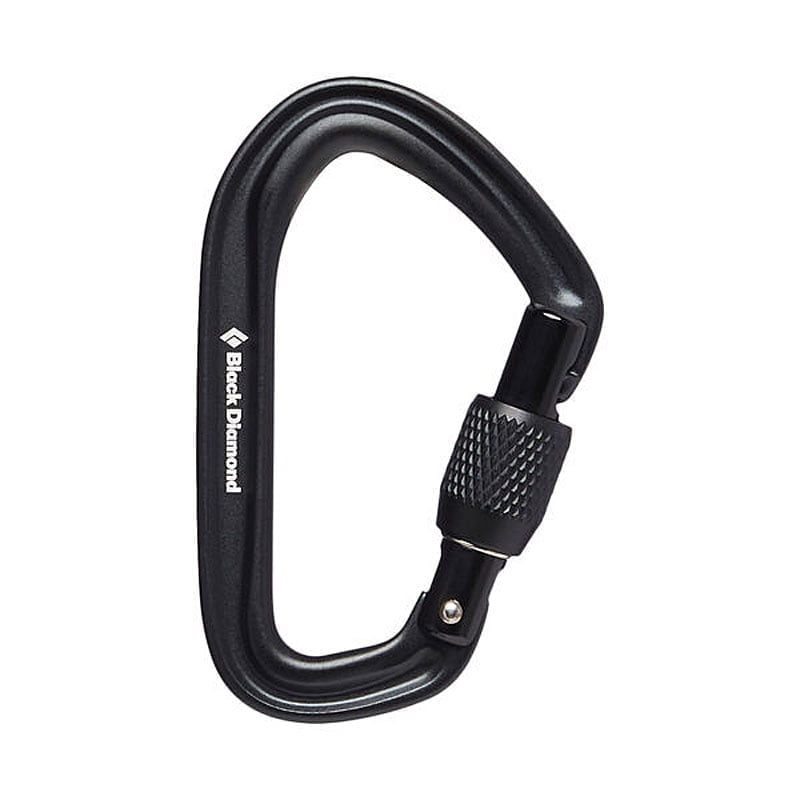 Black Diamond HotForge Screwgate Carabiner – Black