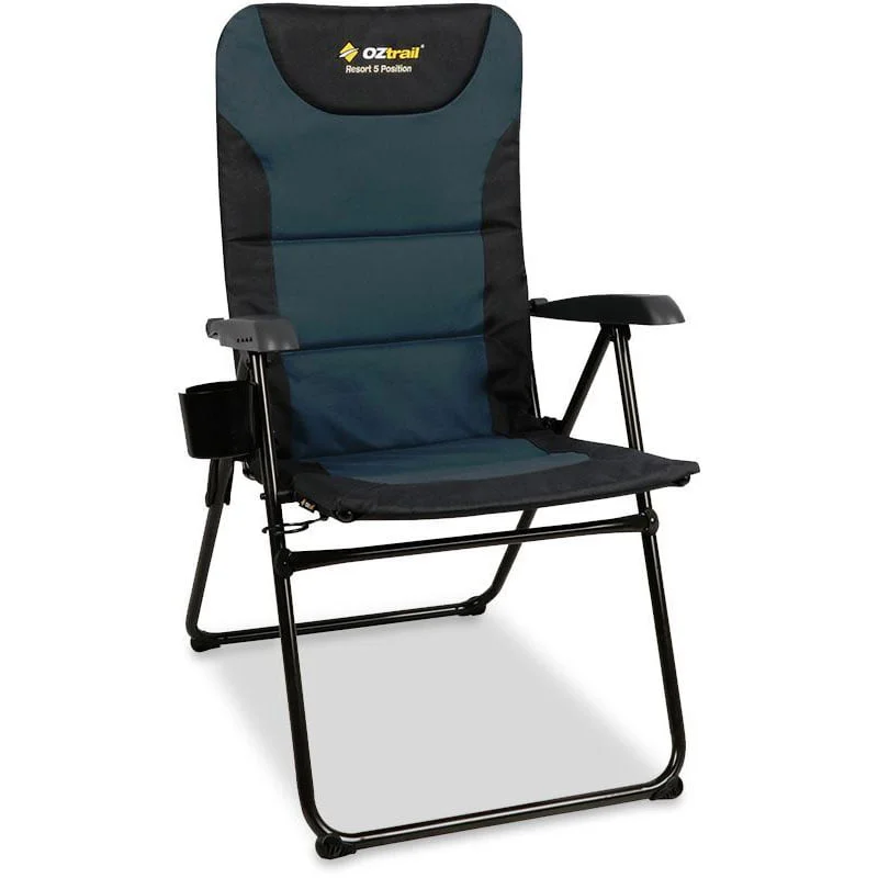 OZtrail Resort 5 Position Recliner - Navy