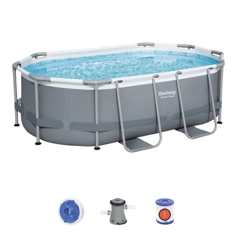 Bestway Power Steel Oval Frame Pool Set - 3.05m