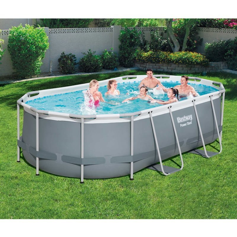 Bestway Power Steel Oval Frame Pool Set - 4.27m