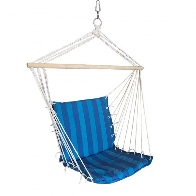 Seagull Hanging Hammock Chair - Blue Stripe