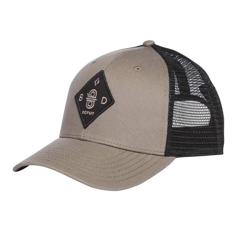 Black Diamond Flat Bill Trucker Hat - Carbon/Sulphur | CAMPCRAFT®