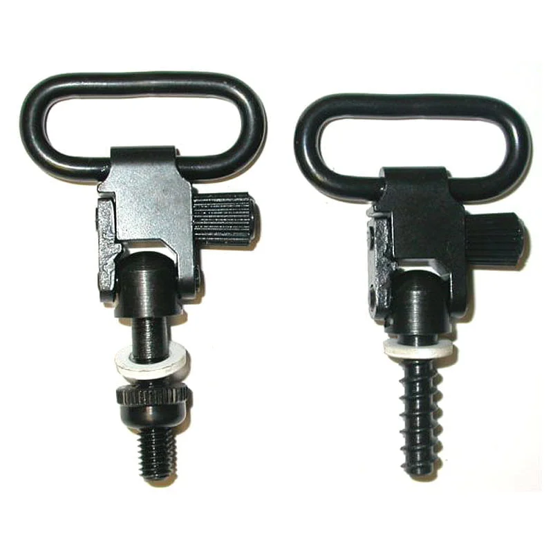 Ram QD Sling Swivels Pair - Machine Nut/Wood Screw Long