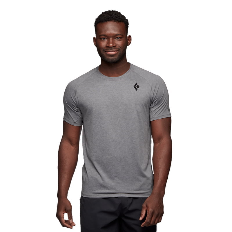 Black Diamond Lightwire Tech Tee - Men's Steel Grey