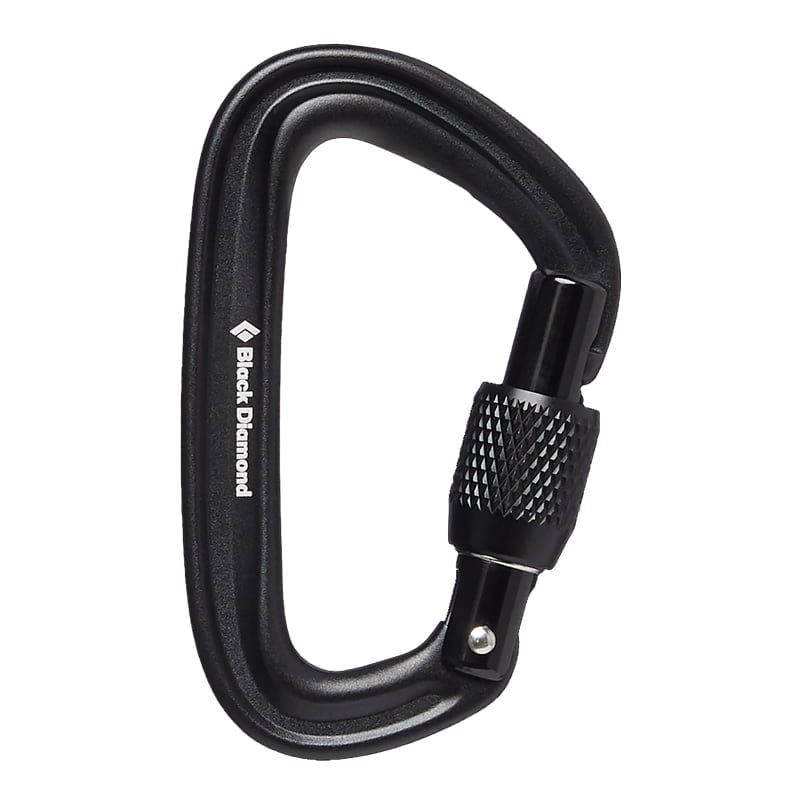 Black Diamond LiteForge Screwgate Carabiner - Black