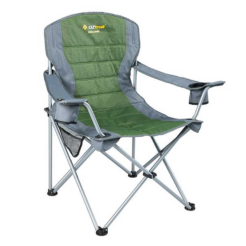 OZtrail Deluxe Jumbo Arm Chair - Green