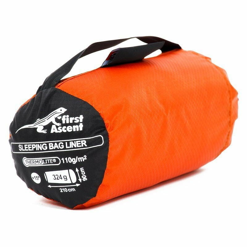 First Ascent Thermolite Sleeping Bag Liner - Orange