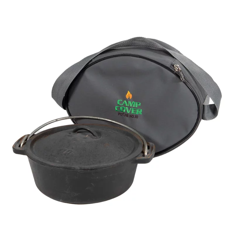 Camp Cover Potjie Cover Flat - No. 10 Charcoal