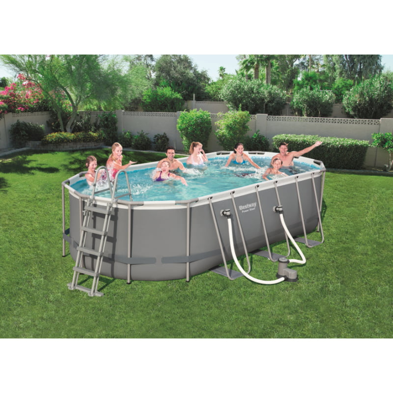 Bestway Power Steel Oval Frame Pool Set - 5.49m