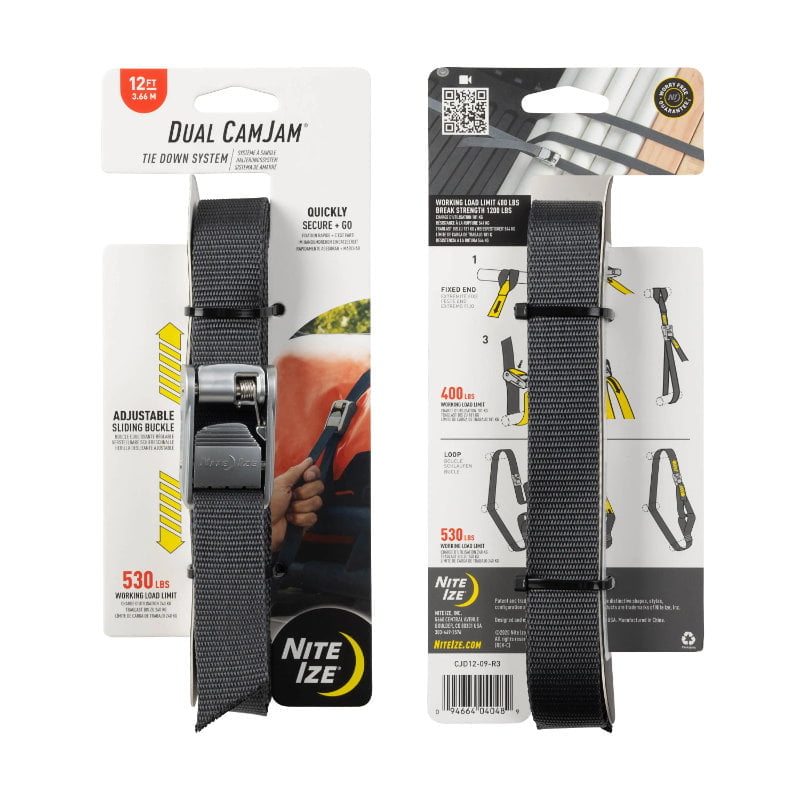 Nite Ize Dual CamJam Tie Down System 12ft Strap