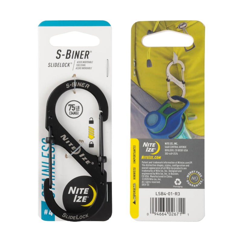 Nite Ize S-Biner SlideLock - No.4 Black