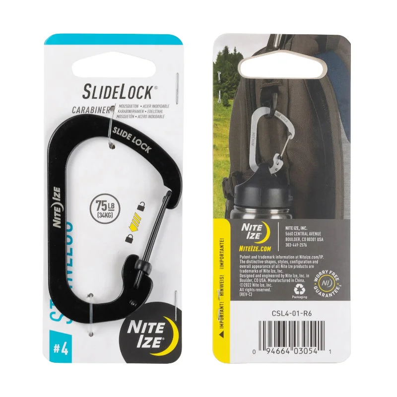 Nite Ize Slidelock Carabiner No. 4 Black