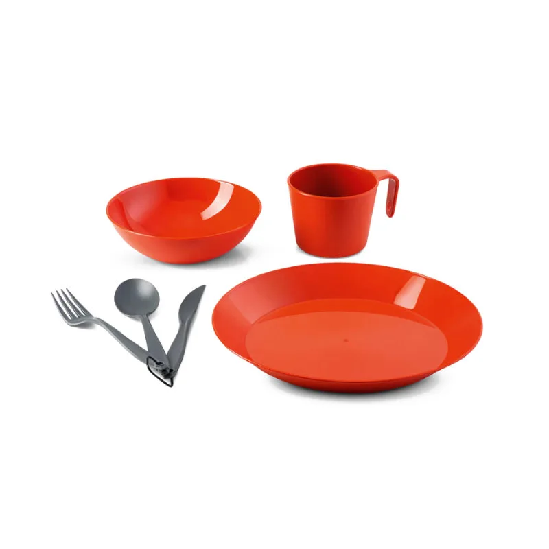 GSI Outdoors Cascadian 1 Person Table Set - Terracotta